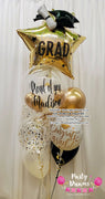 Cheers to Success ~ Graduation Bespoke Bubble Balloon Bouquet #372