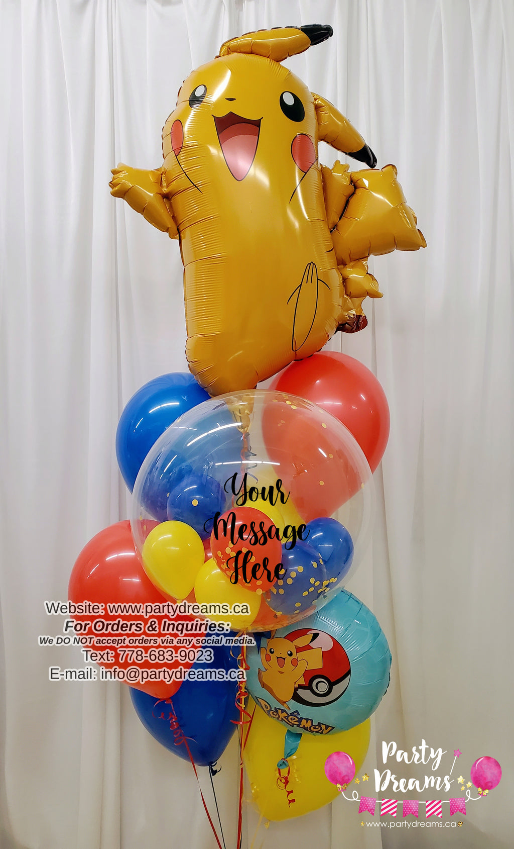 Pokemon Party! ~ Bespoke Balloon Bouquet #340