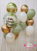 Sage Elegance ~ Bespoke Bubble Balloon Bouquet #386