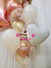 Rosé Harmony ~ Number & Bespoke Bubble Balloon Bouquet Set #624