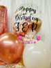 Rosé Harmony ~ Number & Bespoke Bubble Balloon Bouquet Set #624