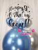 Blue Striker ~ Bespoke Bubble Balloon Bouquet #718