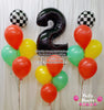 "TWO" Fast Birthday Balloon Bouquet Set #345