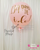 Pink Prelude ~ Organic Half-Arch Balloon Garland & Personalized Balloon Set #638
