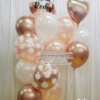Welcome Home Elegance ~ Bespoke Bubble Balloon Bouquet Set #603