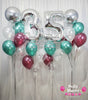 Silver Prestige ~ Number Birthday Balloon Bouquet Set #721