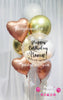 Golden Embrace ~ Bespoke Bubble Balloon Bouquet Set #705