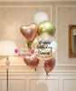Golden Embrace ~ Bespoke Bubble Balloon Bouquet Set #705