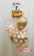 Little Princess ~ Bespoke Bubble Balloon Bouquet #BA07