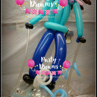 Balloon Sculpture - Skiing Girl (Medium) #BP5