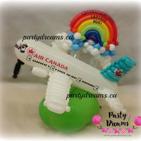 Balloon Plane with Rainbow (Small) #BV01