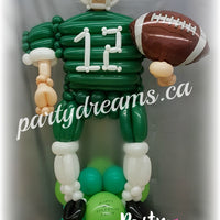 Balloon Sculpture - Birthday Football Player (Medium) #BP90