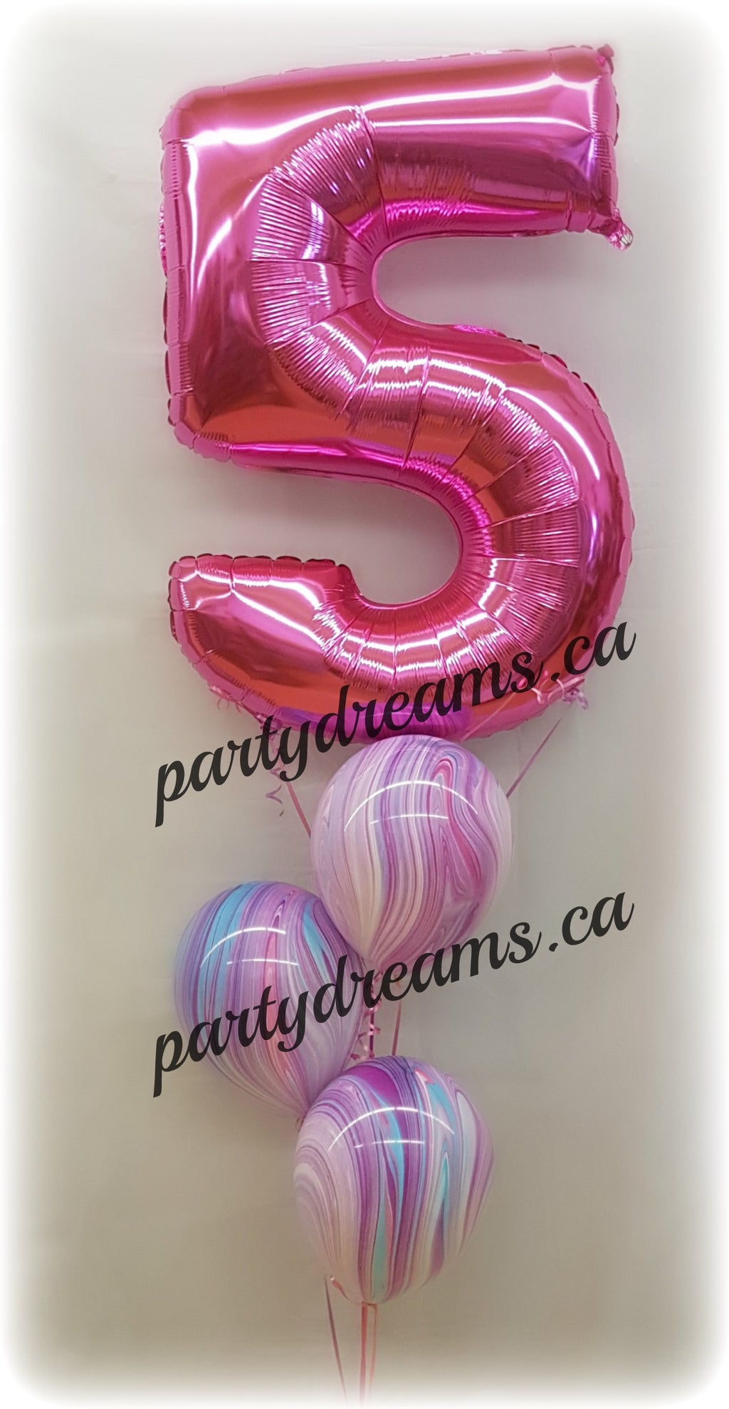 Jumbo Number Birthday Balloon Bouquet #JNB05