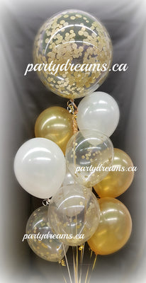 Confetti Bubble Balloon Bouquet #BU08