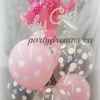 Baby Girl Bubble Balloon Bouquet #BB25