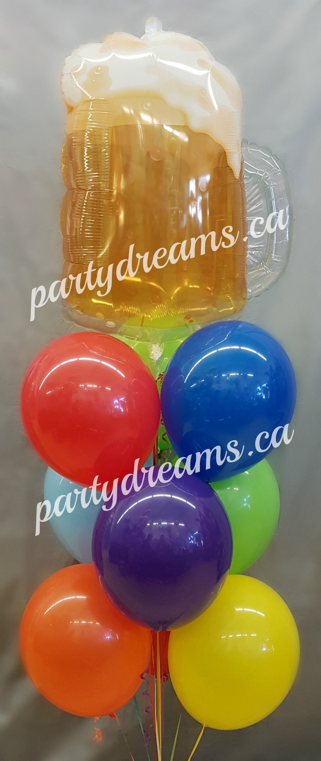 Beer Mug Birthday Balloon Bouquet #GBB02