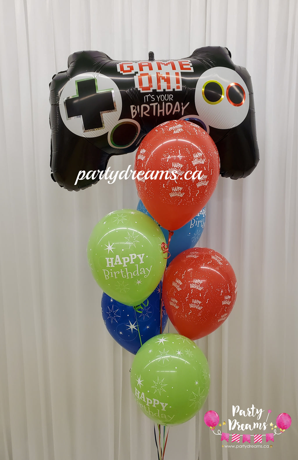 Game On ~ Birthday Balloon Bouquet #26
