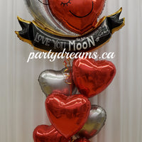 Love You To The Moon And Back ~ Balloon Bouquet Set #66