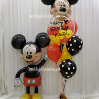 Mickey Mouse Lover - Airwalker & Bespoke Bubble Birthday Balloon Bouquet Set #35