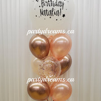 Personalized Birthday Round Balloon Bouquet #91