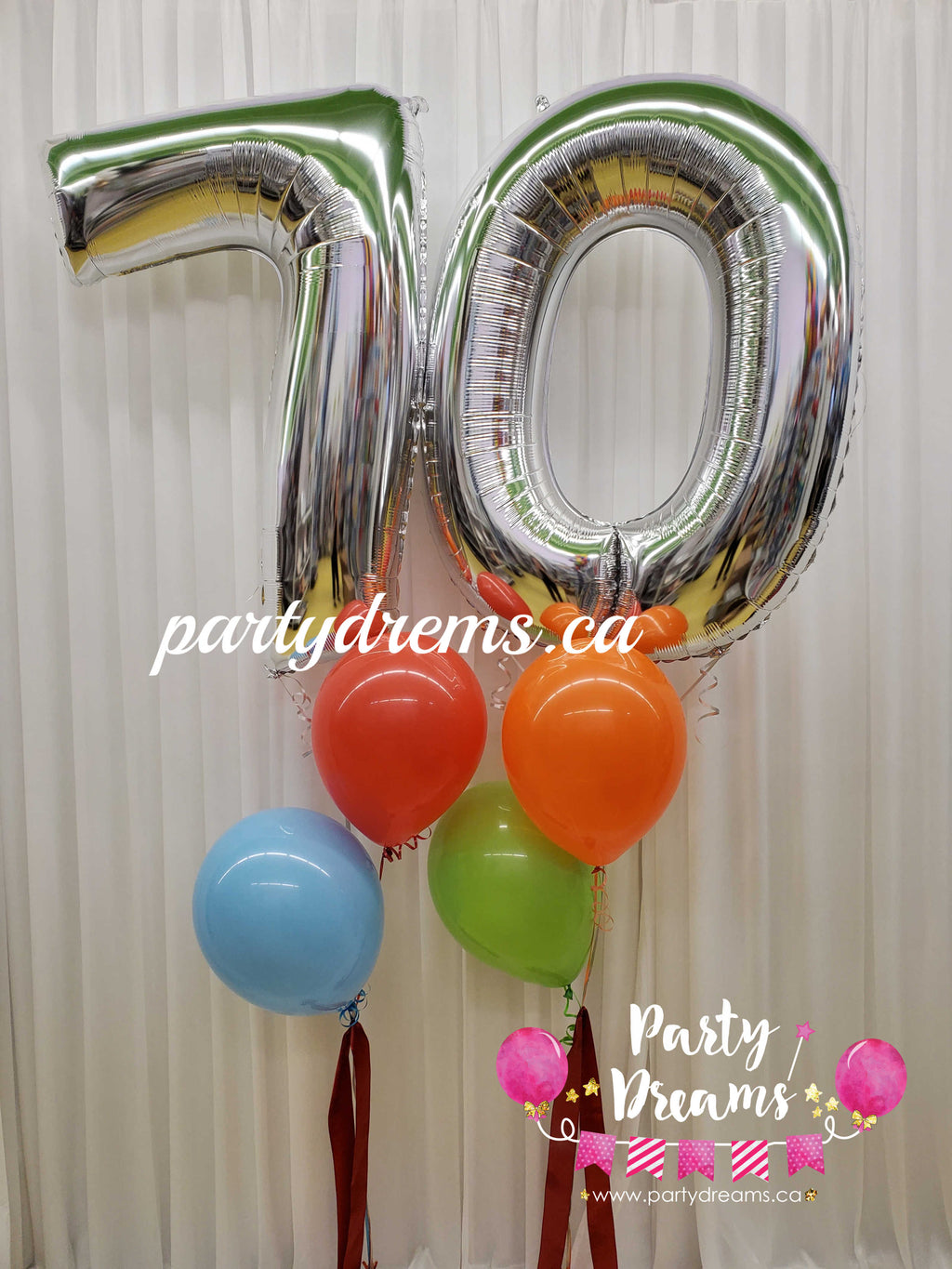 Jumbo Number Birthday Balloon Bouquet Set #299