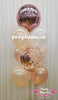 Bespoke Rose Gold Confetti Bubble Balloon Bouquet #CH22