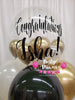 Gold Elegance ~ Congratulations Bespoke Bubble Balloon Bouquet #183