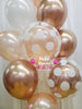 Rose Gold Dynasty ~ Bespoke Bubble Balloon Bouquet #BA05