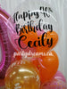 Tropical Fun ~ Jumbo Number & Bespoke Bubble Balloon Bouquet Set #133