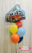 Fire Truck Party! ~ Birthday Balloon Bouquet #232