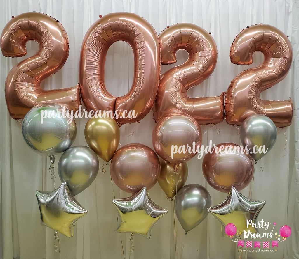 "2022" Graduation Jumbo Number Foil Balloon Set #184
