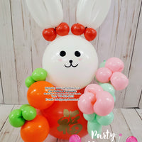 Air-Filled Handmade LUCKY RABBIT Balloon Centerpiece