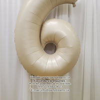 40" Jumbo Number Foil Balloon  #JNB- Single