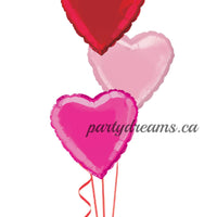 3 - Foil Heart Balloon Bouquet