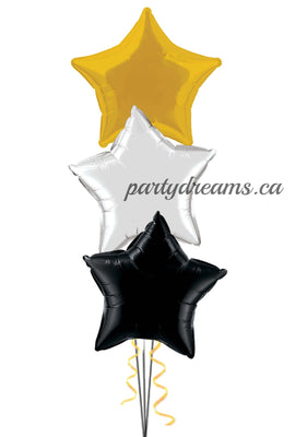 3-Foil Star Balloon Bouquet