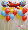 Fly High ~ Airplane Birthday Balloon Bouquet Set #136