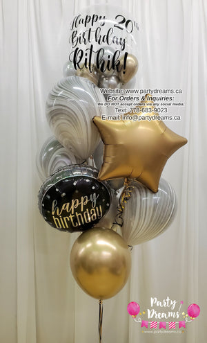 Fantastic Birthday! ~ Bespoke Bubble Balloon Bouquet #161