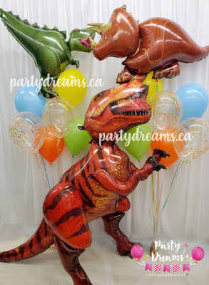 Rawr-some ~ Dinosaur Birthday Balloon Bouquet Set #135