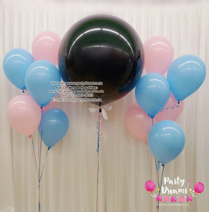Gender Reveal Round Balloon Bouquet Set #311