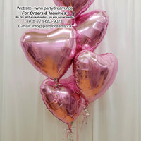 5 - Foil Heart Balloon Bouquet