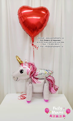 Lovely Unicorn ~ Valentine's Day Balloon Set #329