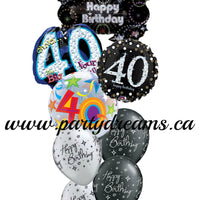 Milestone Birthday Balloons Bouquet #BDH3