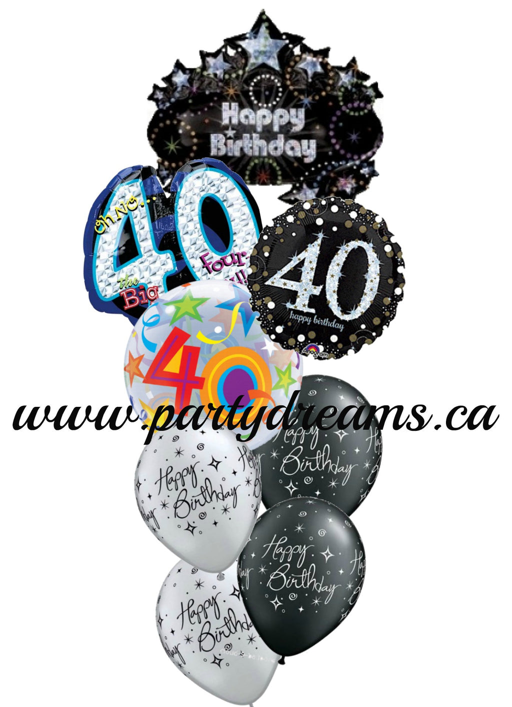 Milestone Birthday Balloons Bouquet #BDH3