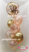 Precious Baby ~ Welcome Baby Bespoke Confetti Bubble Balloon Bouquet #BA04