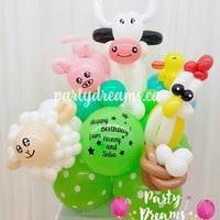 Balloon Animal - Happy Farm Buddies (Medium) #AM10