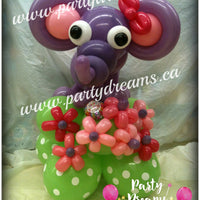 Balloon Animal - Elephant in Garden (Medium) #AM18