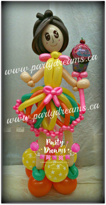 Balloon Sculpture - Fiesta Girl (Medium) #BP18