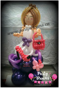 Balloon Sculpture - Birthday Shopaholic Lady (Medium) #BP25