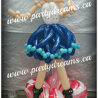 Balloon Sculpture - Disco Girl (Medium) #BP14