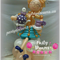 Balloon Sculpture - High Tea Party Queen (Medium) #BP12
